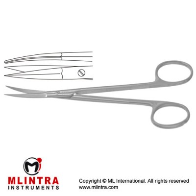 Peck-Joseph Face-Lift Scissor Curved - Sharp/Sharp Stainless Steel, 14.5 cm - 5 3/4"